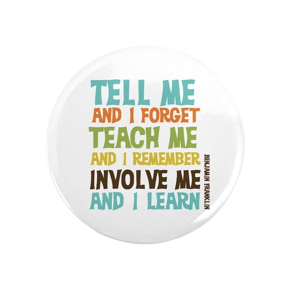 CafePress - Involve Me Magnet - 2.25" Round Magnet, Refrigerator Magnet, Button Magnet Style