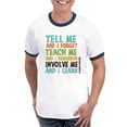 thumbnail image 1 of CafePress - Involve Me Ringer T - 100% Cotton Ringed T-Shirt, 1 of 4