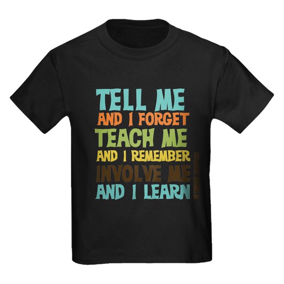 CafePress - Involve Me T Shirt - Dark T-Shirt Kids XS-XL
