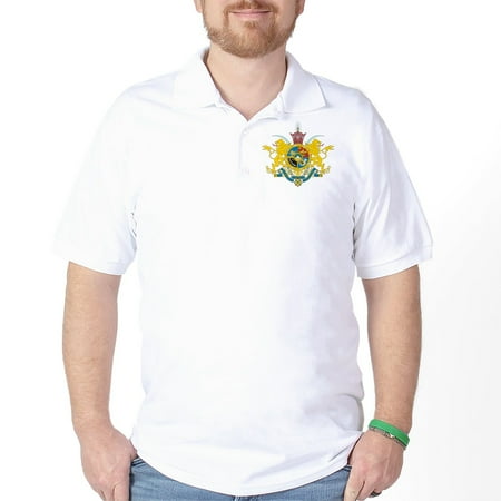 CafePress - Iran Coat Of Arms (Pahlavi Dy Golf Shirt - Golf Shirt, Pique Knit Golf Polo
