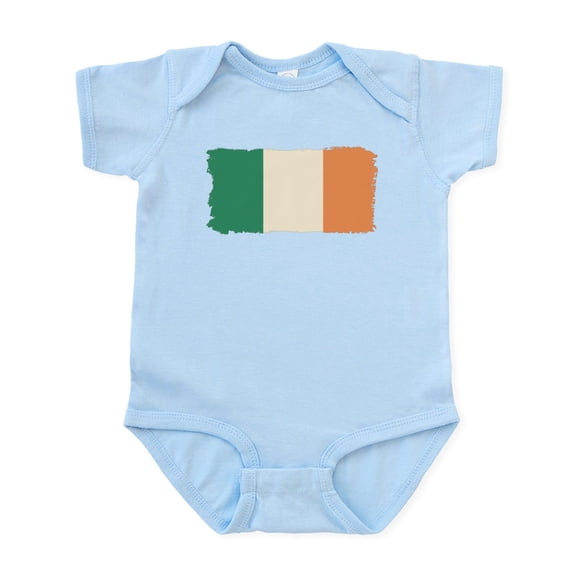 CafePress - Ireland Flag Body Suit - Baby Light Bodysuit, Size Newborn - 24 Months