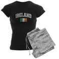 thumbnail image 1 of CafePress - Ireland Flag Pajamas - Women's Short Sleeve Print T-Shirt and Pants Dark Cotton Pajama Set, 1 of 7