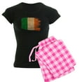 thumbnail image 1 of CafePress - Ireland Flag Women's Dark Pajamas - Women's Short Sleeve Print T-Shirt and Pants Dark Cotton Pajama Set, 1 of 7