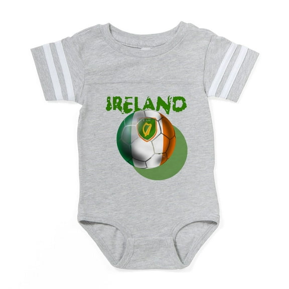 CafePress - Ireland Football - Cute Infant Baby Football Bodysuit