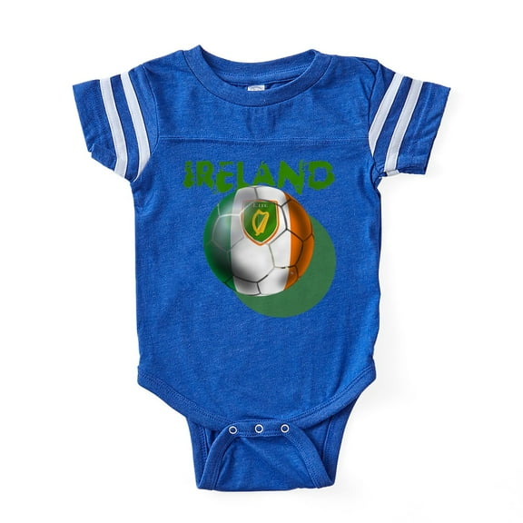 CafePress - Ireland Football - Cute Infant Baby Football Bodysuit