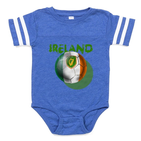 CafePress - Ireland Football - Cute Infant Baby Football Bodysuit