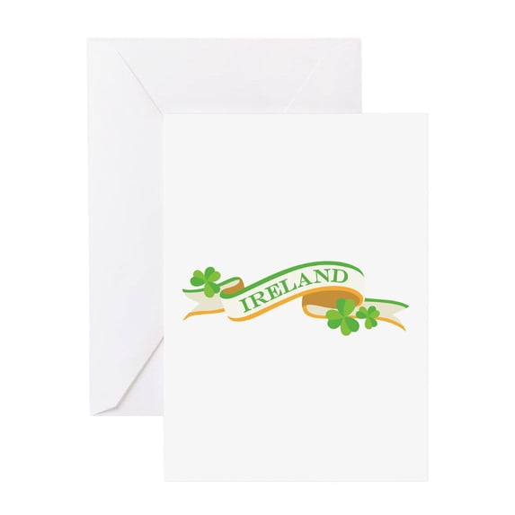 CafePress - Ireland Greeting Cards - Greeting Card, Blank Inside Matte