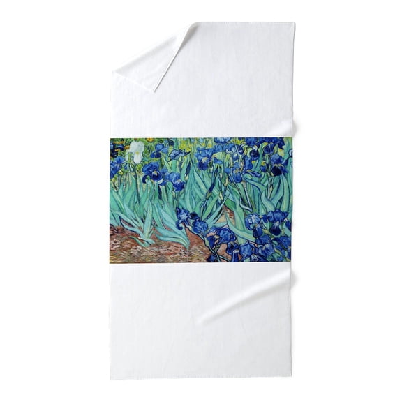 CafePress - Iris, Vincent Van Gogh. Vintage Floral - Large Beach Towel, Soft 30"x60" Towel with Unique Design