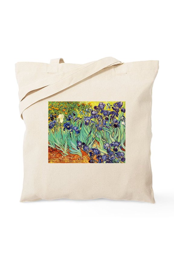 - Irises By Vincent Van Gogh 1889 Tote Bag - Unisex Canvas Tote Bag, Beige, 1-Piece