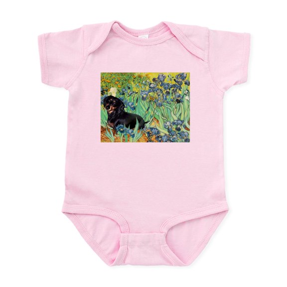 CafePress - Irises & Dachshund (BT4) Infant Bodysuit - Baby Light Bodysuit, Size Newborn - 24 Months