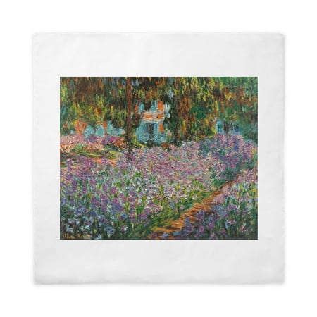 CafePress - Irises In Monet's Garden - Queen Duvet