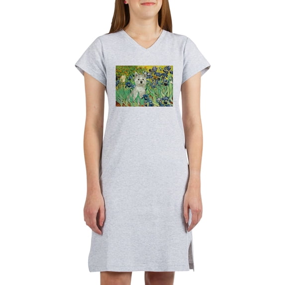 CafePress - Irises / Westie - Women's Nightshirt