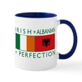 thumbnail image 1 of CafePress - Irish Albanian Heritage Flag Mug - 11 oz Ceramic Mug - Novelty Coffee Tea Cup, 1 of 4