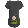 thumbnail image 1 of CafePress - Irish Baby Shamrock Luck Maternity T Shirt - Maternity Dark T-Shirt, 1 of 3