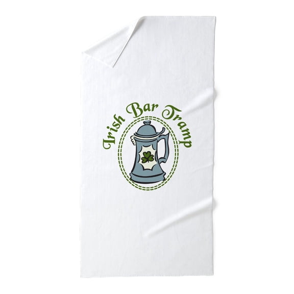 CafePress - Irish Bar Tramp - Large Beach Towel, Soft 30"x60" Towel with Unique Design