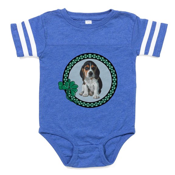 CafePress - Irish Beagle - Cute Infant Baby Football Bodysuit
