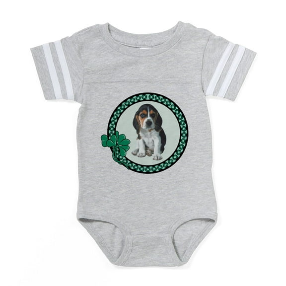 CafePress - Irish Beagle - Cute Infant Baby Football Bodysuit