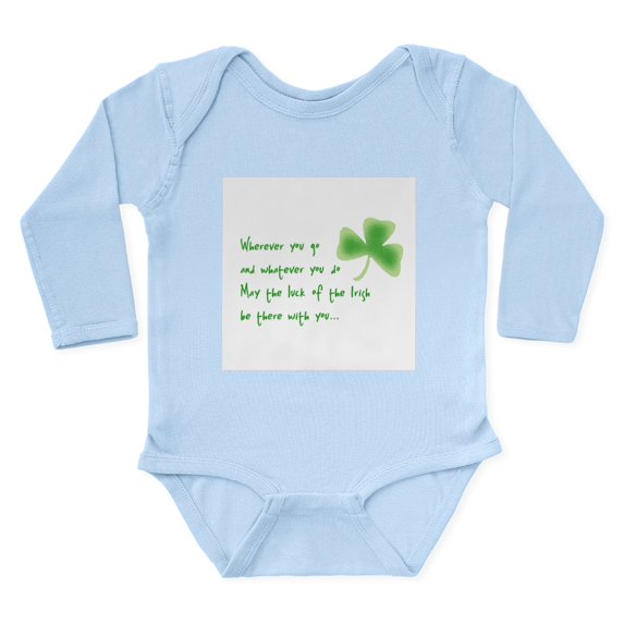 CafePress - Irish Blessing Body Suit - Long Sleeve Cotton Baby Bodysuit