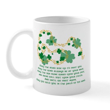 Vintage Russ Berrie Celtic Knot Irish Blessings Ceramic Mugs And Tea Or Coffee Pot Laurel Leaf Farm Item No Js032007