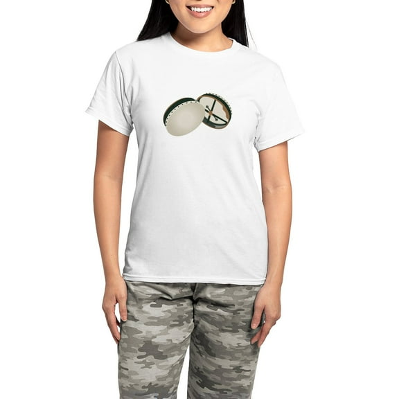 CafePress - Irish Bodhran Drums Pajamas - Women's Short Sleeve Print T-Shirt and Pants Light Cotton Pajama Set