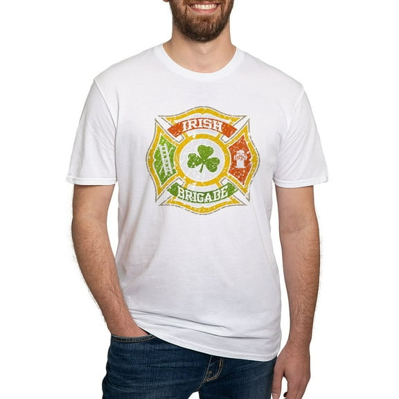 CafePress - Irish Brigade Fitted T Shirt - Fitted T-Shirt, Vintage Fit Soft Cotton Tee