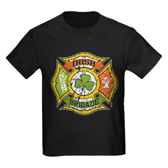 CafePress - Irish Brigade Kids Dark T Shirt - Dark T-Shirt Kids XS-XL