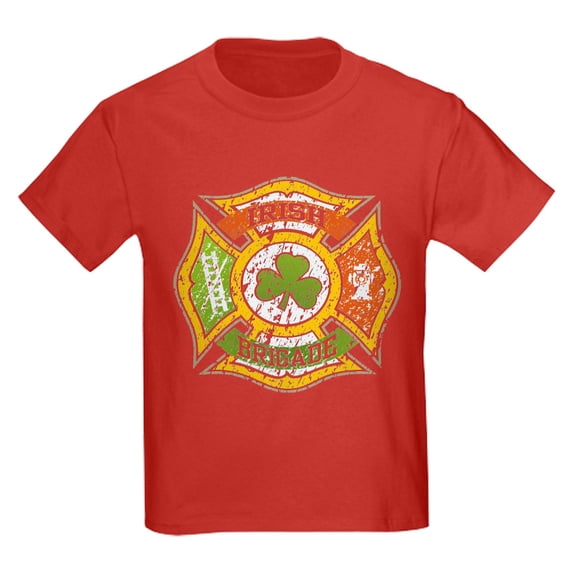 CafePress - Irish Brigade Kids Dark T Shirt - Dark T-Shirt Kids XS-XL