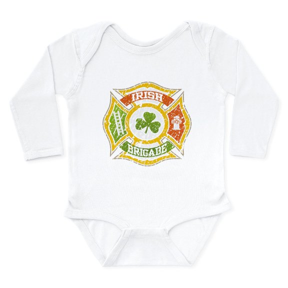 CafePress - Irish Brigade Long Sleeve Infant Bodysuit - Long Sleeve Cotton Baby Bodysuit