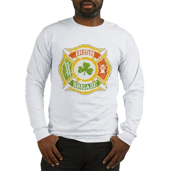 CafePress - Irish Brigade Long Sleeve T Shirt - Unisex Cotton Long Sleeve T-Shirt