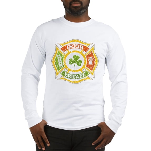 CafePress - Irish Brigade Long Sleeve T Shirt - Unisex Cotton Long Sleeve T-Shirt