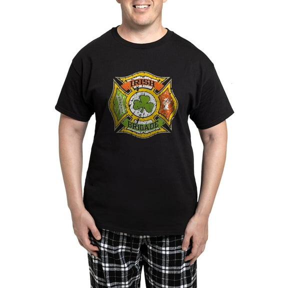 CafePress - Irish Brigade Men's Dark Pajamas - Men's Dark Loose Fit Cotton Pajama Set