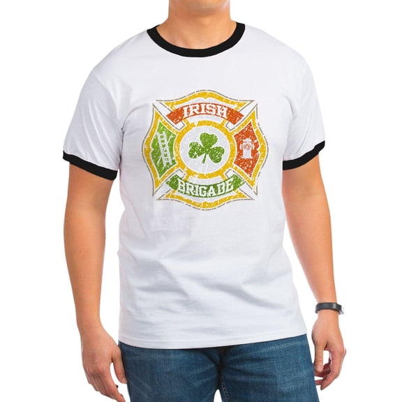 CafePress - Irish Brigade Ringer T - 100% Cotton Ringed T-Shirt
