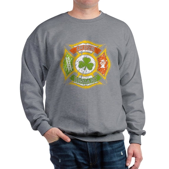 CafePress - Irish Brigade Sweatshirt - Crew Neck Sweatshirt