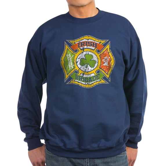 CafePress - Irish Brigade Sweatshirt (Dark) - Classic Crew Neck Sweatshirt