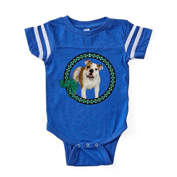 CafePress - Irish Bulldog - Cute Infant Baby Football Bodysuit