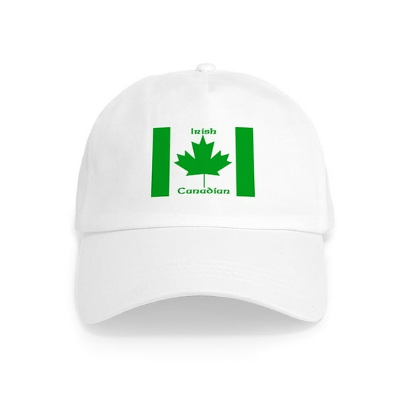 CafePress - Irish Canadian Cap - Adjustable 100% Brushed Unisex Casual Cotton Baseball Cap, Beige, 1