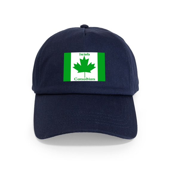 CafePress - Irish Canadian Cap - Adjustable 100% Brushed Unisex Casual Cotton Baseball Cap, Beige, 1