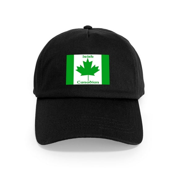 CafePress - Irish Canadian Cap - Adjustable 100% Brushed Unisex Casual Cotton Baseball Cap, Beige, 1