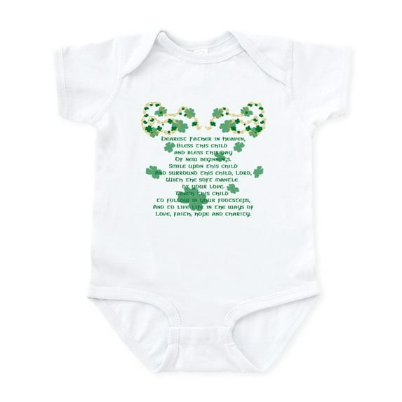 CafePress - Irish Christening Prayer Infant Bodysuit - Baby Light Bodysuit, Size Newborn - 24 Months