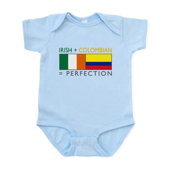 CafePress - Irish Colombian Heritage Flag Infant Bodysuit - Baby Light Bodysuit, Size Newborn - 24 Months