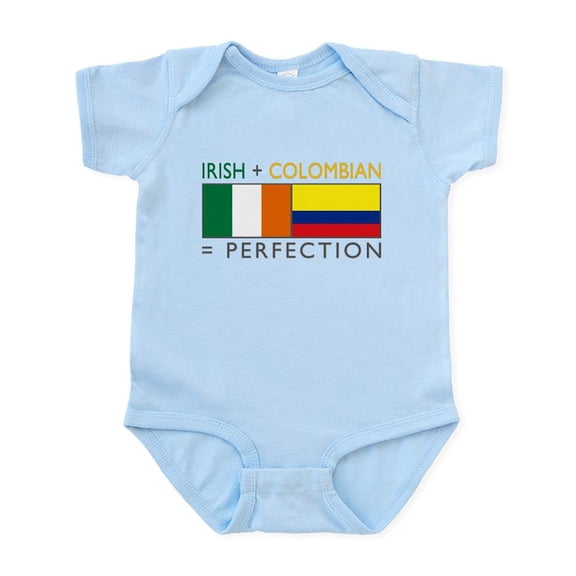 CafePress - Irish Colombian Heritage Flag Infant Bodysuit - Baby Light Bodysuit, Size Newborn - 24 Months