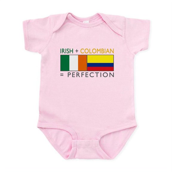CafePress - Irish Colombian Heritage Flag Infant Bodysuit - Baby Light Bodysuit, Size Newborn - 24 Months