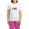 thumbnail image 1 of CafePress - Irish Cuban Heritage Flags Women's Light Pajamas - Women's Short Sleeve Print T-Shirt and Pants Light Cotton Pajama Set, 1 of 7