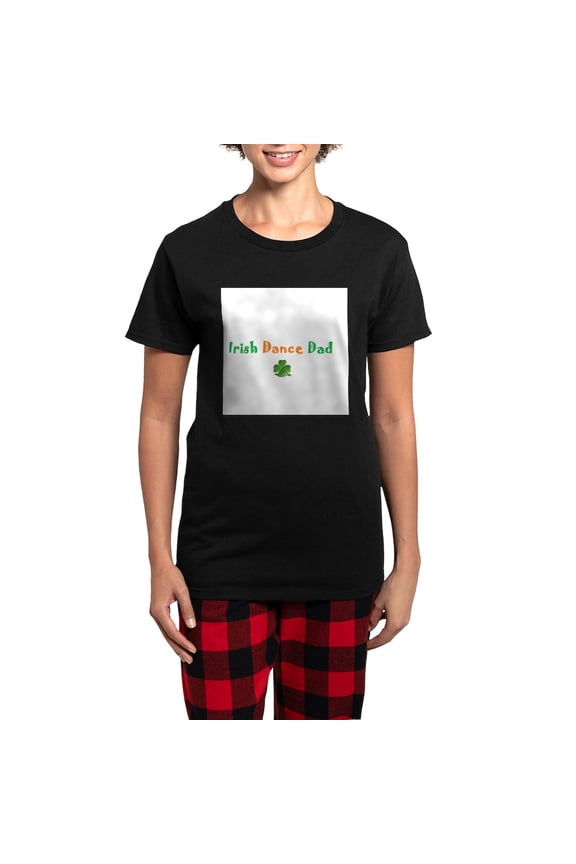 - Irish Dance Dad Women's Dark Pajamas - Women's Short Sleeve Print T-Shirt and Pants Dark Cotton Pajama Set
