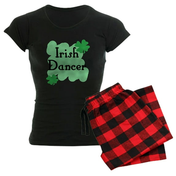 CafePress - Irish Dancer Pajamas - Women's Short Sleeve Print T-Shirt and Pants Dark Cotton Pajama Set