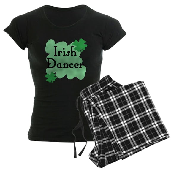 CafePress - Irish Dancer Pajamas - Women's Short Sleeve Print T-Shirt and Pants Dark Cotton Pajama Set