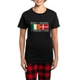 thumbnail image 1 of CafePress - Irish Danish Heritage Flags Women's Dark Pajamas - Women's Short Sleeve Print T-Shirt and Pants Dark Cotton Pajama Set, 1 of 7