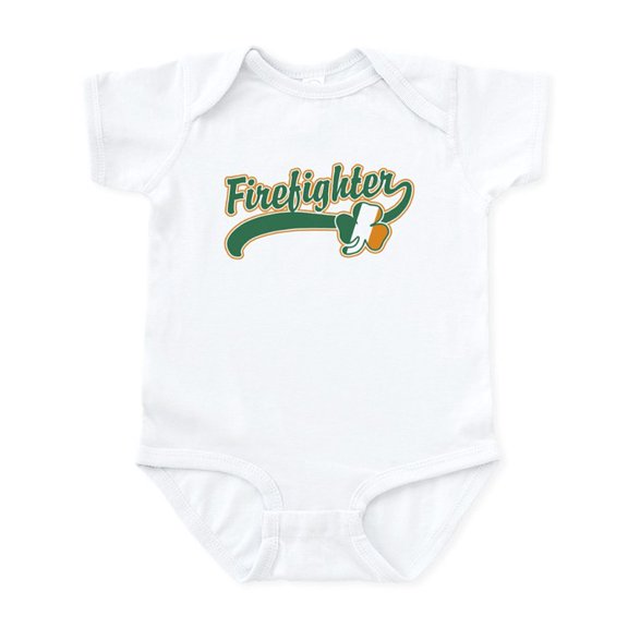 CafePress - Irish Firefighter Infant Bodysuit - Baby Light Bodysuit, Size Newborn - 24 Months