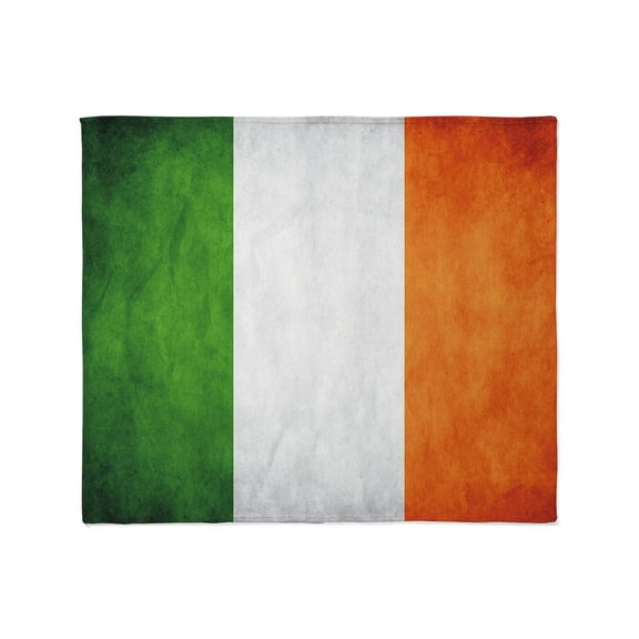CafePress - Irish Flag Throw Blanket - Soft Fleece Throw Blanket, 50"x60" for All Ages