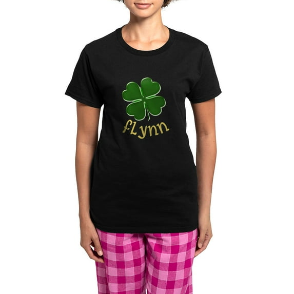 CafePress - Irish Flynn Women's Dark Pajamas - Women's Short Sleeve Print T-Shirt and Pants Dark Cotton Pajama Set
